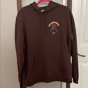 Nike Brown Hoodie Track Town USA with Embroidered Logo